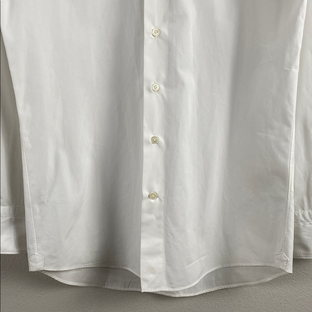 Salle Privee Evron Poplin Dress Shirt | Slim Fit, Cutaway Collar | White View 4